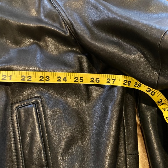 Vintage BILL BLASS Leather Bomber Jacket Black Size XXL - Picture 12 of 15